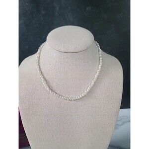 Vintage Faux Pearl Beaded Choker Necklace Vintage, READ